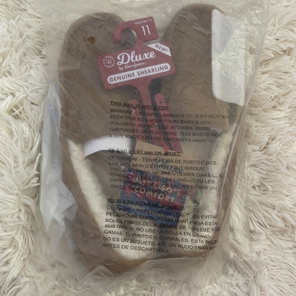 women's deluxe by deerfarm genuine shearling slipper - Picture 4 of 5